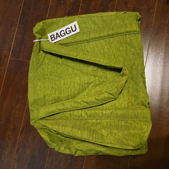 Baggu Cloud Carry On Bag Green Tote Packable Minimalist Lightweight Travel Gym - Picture 2 of 8